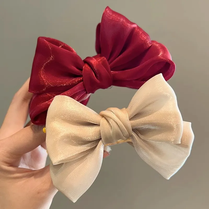 Toddler/kids Bow hair clip hair accessory Champagne big image 1