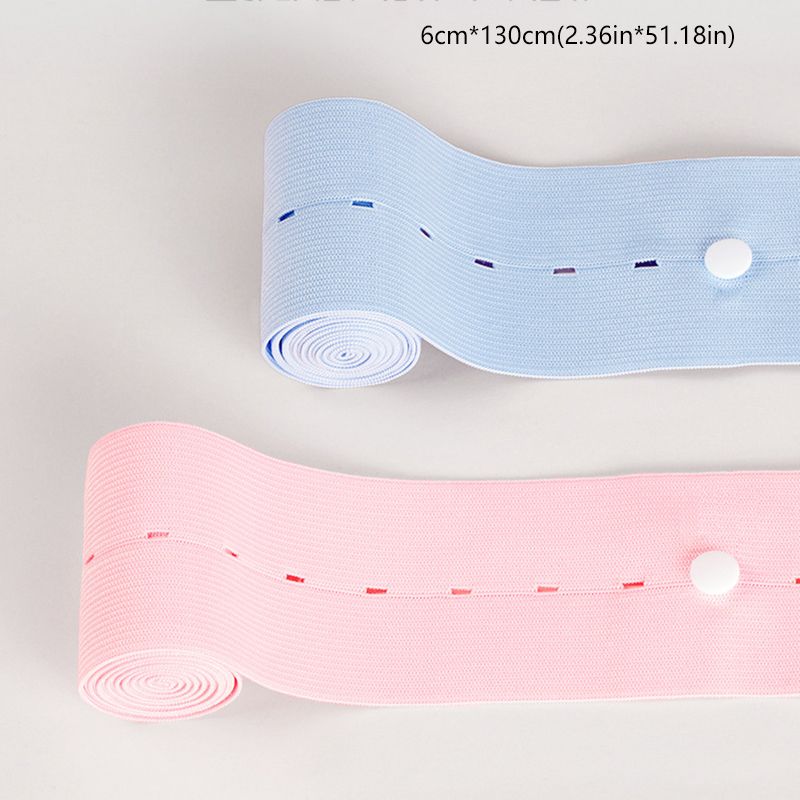 2pcs Elastic Maternity Belly Bands With Adjustable Buckles For Fetal Heart Monitoring