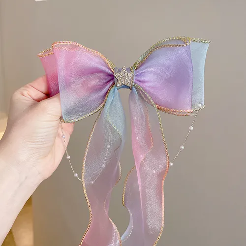 Toddler/kids Sweet Long ribbon with bow