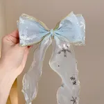 Toddler/kids Sweet Long ribbon with bow Blue