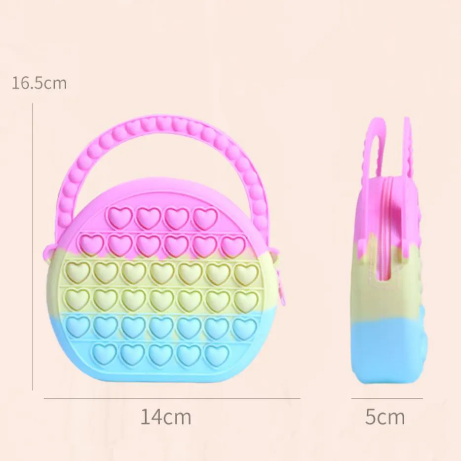 Toddler/kids Silicone coin cross-body bag Color-A big image 1