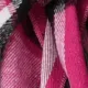 3PCS Toddler Girl Asymmetrical Hemline Classic Grid  Dress Set  Hot Pink
