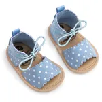 嬰兒 中性 休閒 純色 學步鞋 藍色
