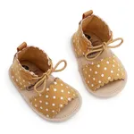 Baby Girl/Boy Casual Polka Dots Sandals Prewalker Shoes Yellow