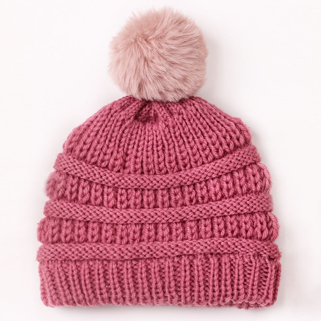 Baby Casual versatile and Warm wool knitted hat