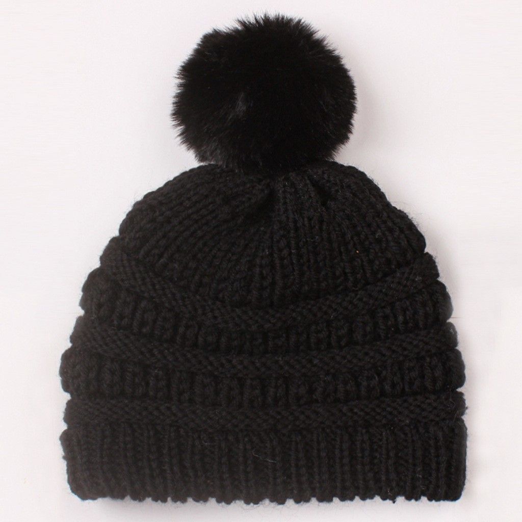 Baby Casual Versatile And Warm Wool Knitted Hat