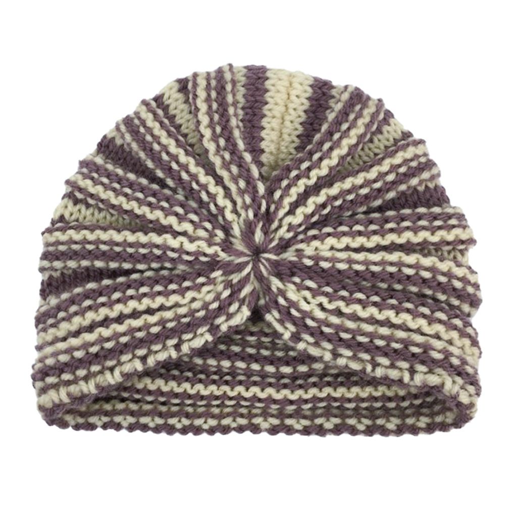 Baby Casual Warm Striped Knitted Wool Hat