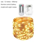 Solar-Powered LED Copper Wire Lights String, Outdoor Yard Decoration Color-C