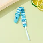 Conjunto de chupeta e mamadeira temático marinho para bebês unissex, 2 peças, material 90%+ algodão. Azul Marinho