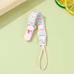 Adjustable Pacifier Clip with Braided Cord and Secure Clasp - Prevents Dropping Pink