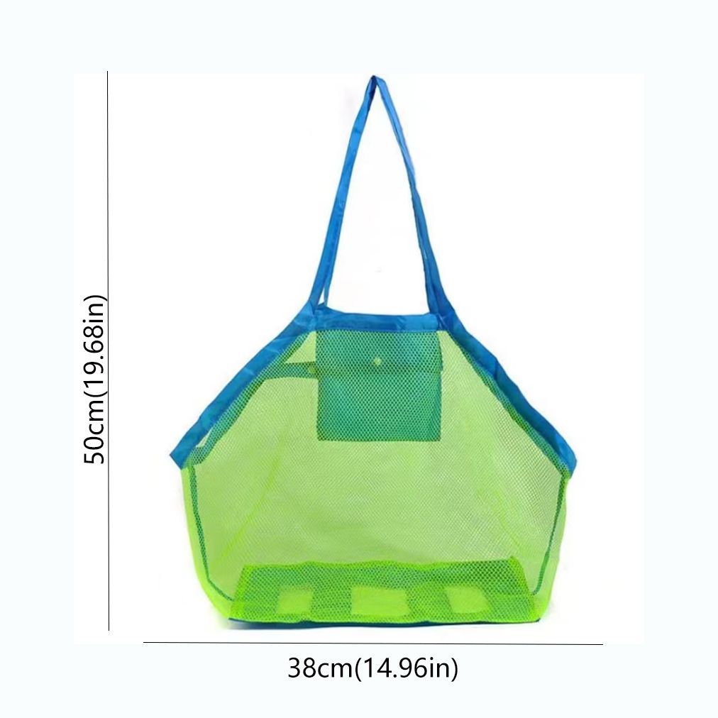 Sac Fourre-tout De Plage En Filet Loin Du Sable Et De L'eau Organisateur De Sac De Jouets De Plage Pliable