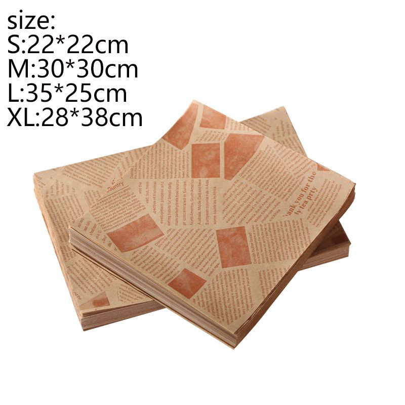 50pcs Oil-Proof Paper For Hamburgers, Grease Barrier Tray Liners, And Air Fryer Cooking