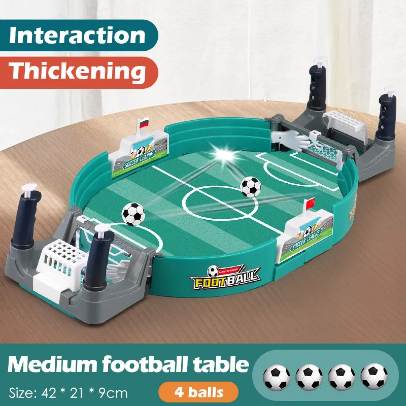 Tabletop Foosball Game - Portable Handheld Soccer Game for Children and Parents Color-A big image 1