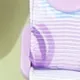 海洋主題的奶嘴和奶瓶套裝適用於男女嬰兒，共有2件，材料為90%以上的棉質料。 紫色