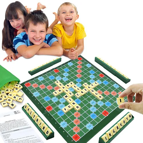 Plastic Multiplayer Spelling Bee Board Game for Improving English Vocabulary, Interactive Learning