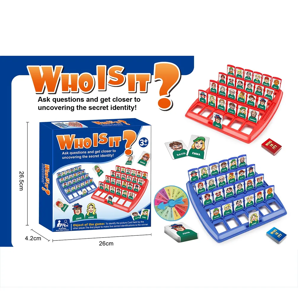 Who Is It - Ask Questions and Get Closer to Uncovering the Secret Identity, an Interactive Toy for Logic Reasoning Color-A big image 1