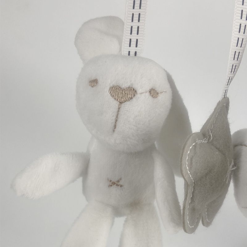 

Musical Rabbit Plush Stroller/Crib Hanging Toy for Babies