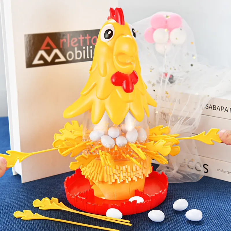 Juego de huevos de gallina - Actividad de mesa divertida e interactiva para 2-4 jugadores Amarillo big image 1