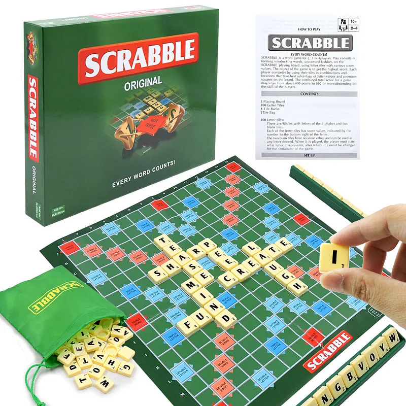 Plastic Multiplayer Spelling Bee Board Game for Improving English Vocabulary, Interactive Learning Color-A big image 1