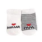 Paquete de 2 calcetines dulces para bebé niña/niño  Blanco Negro