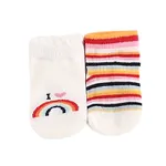 2-pack Bebê menina / menino meias doces  Multicolorido