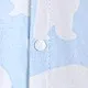 Bebé Unisex Botón Oso Básico Manga larga Monos Azul