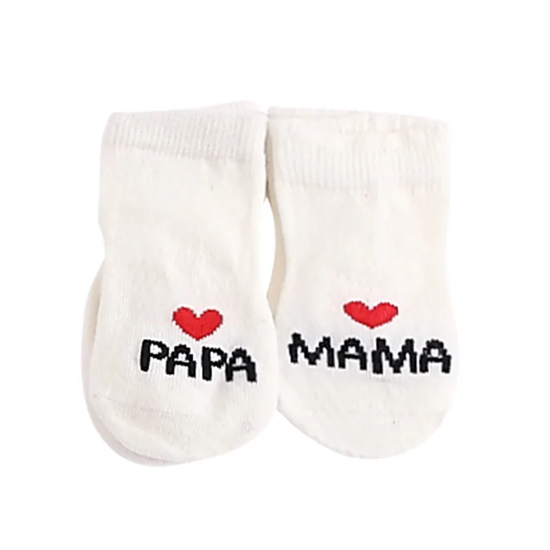 2-pack Bebê menina / menino meias doces  Branco big image 1