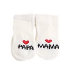 2-pack Bebê menina / menino meias doces  Branco