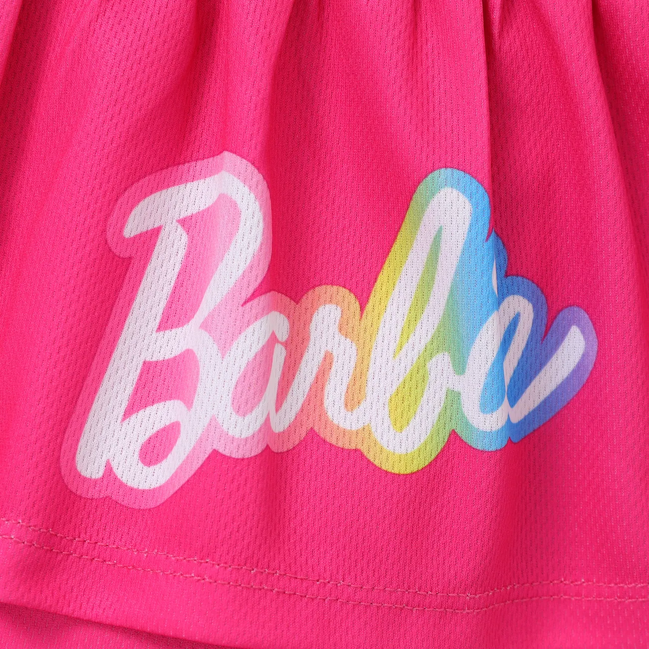 Barbie 2 Stück Mädchen Rüschenrand Sportlich Sets Mehrfarbig big image 1