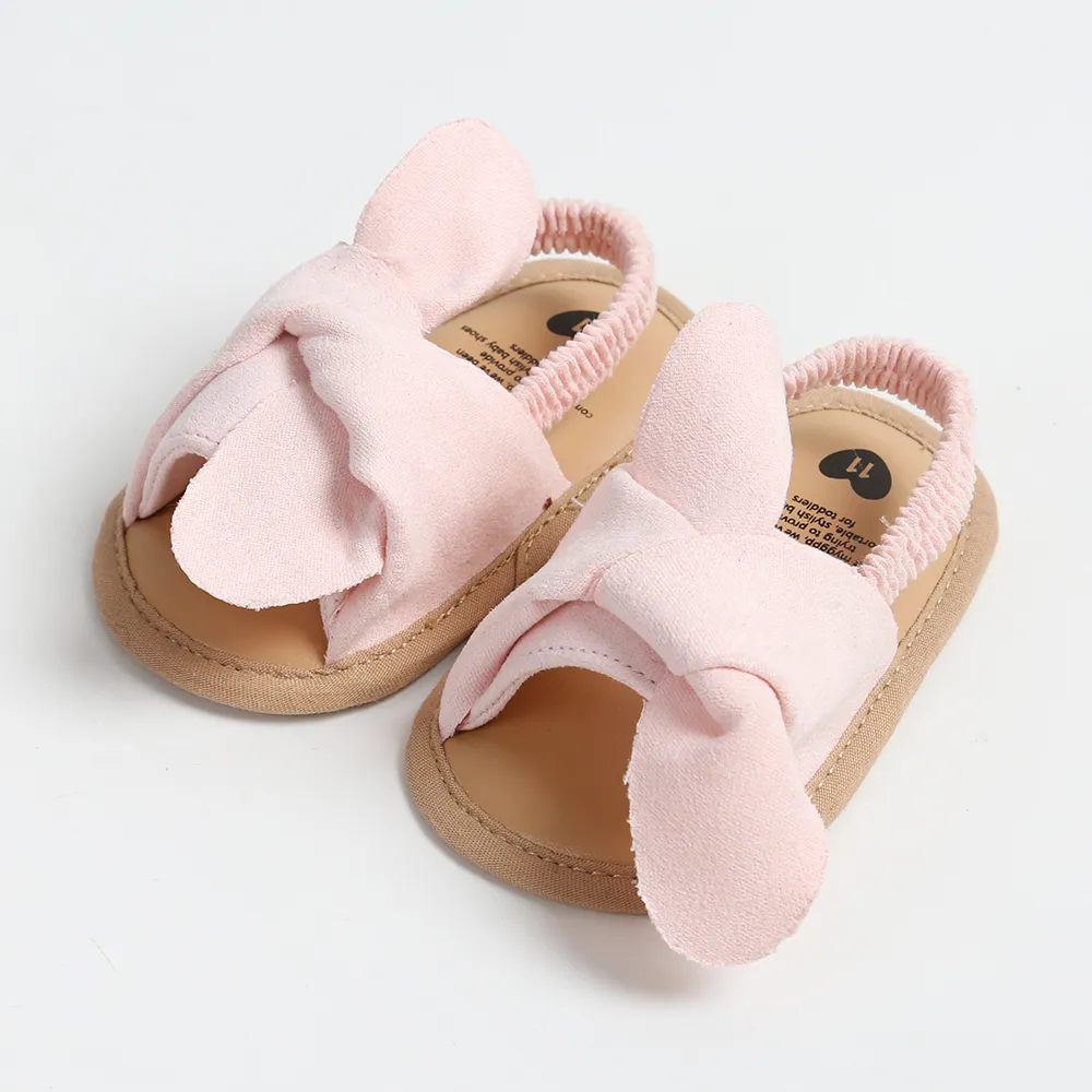 

Baby/Toddler Girl Solid Color Elastic Band Leather Pre-Walker Shoes