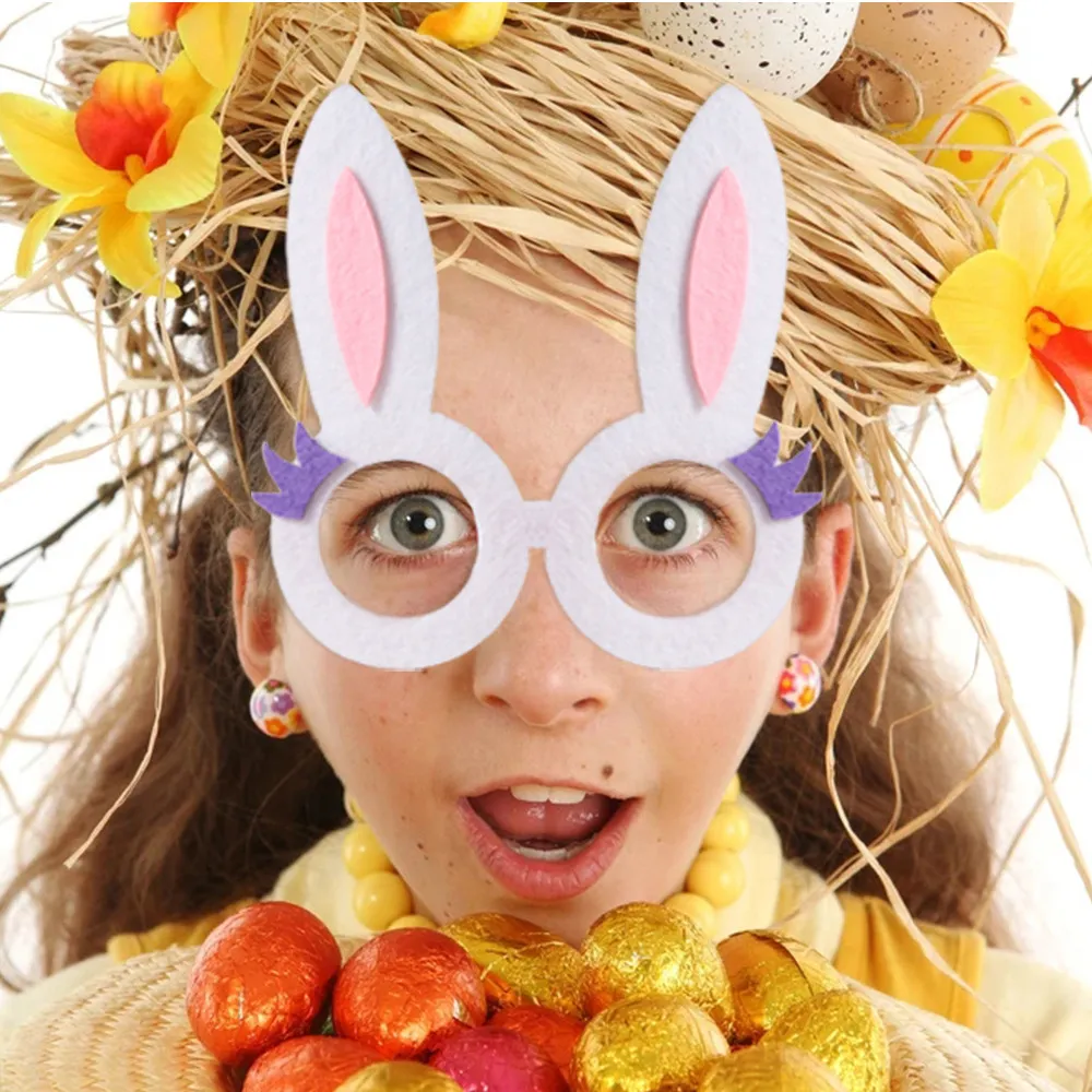 Gafas de Pascua infantiles para niños pequeños / niños para niñas y niños violeta blanco big image 1