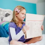 Kleinkind / Kinder Mädchen Osterthema Cartoon Hase Haarspange mit Schleife Pink Lila