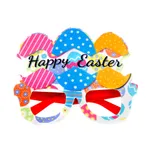 Montura de gafas de huevo de conejito de Pascua para niños pequeños / niños Multicolor