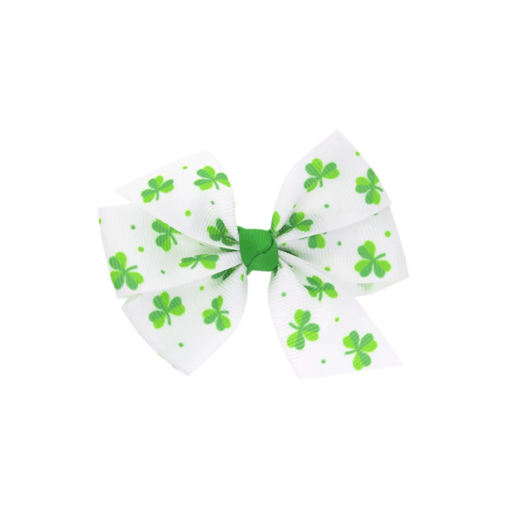 

Toddler/kids Stylish St. Patrick's Day Three-Leaf Clover Hair Clip