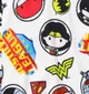Liga de la Justicia 1pc Baby Boys Personaje Camiseta de manga corta / Mono
 Blanco