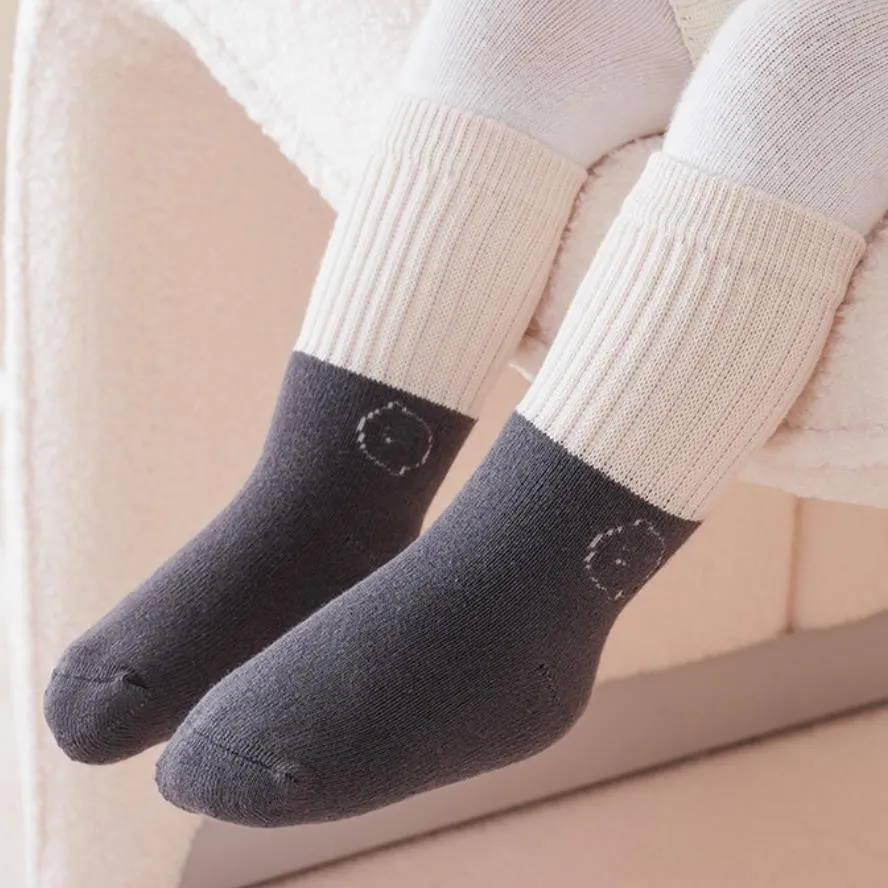 

Baby Color matching thickened warm type A cotton socks