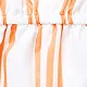 طفل صغير فتاة bowknot تصميم شريط / طباعة الأزهار / برتقالي كامي رومبير برتقالي