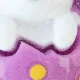 Clip para el pelo del conejito de dibujos animados con temática de Pascua de la niña del niño pequeño / niños con el lazo violeta blanco
