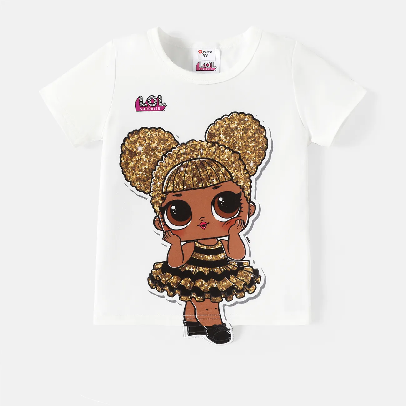 L.O.L. SURPRISE! Toddler/Kid Girl Character Print Short-sleeve Tee White big image 1