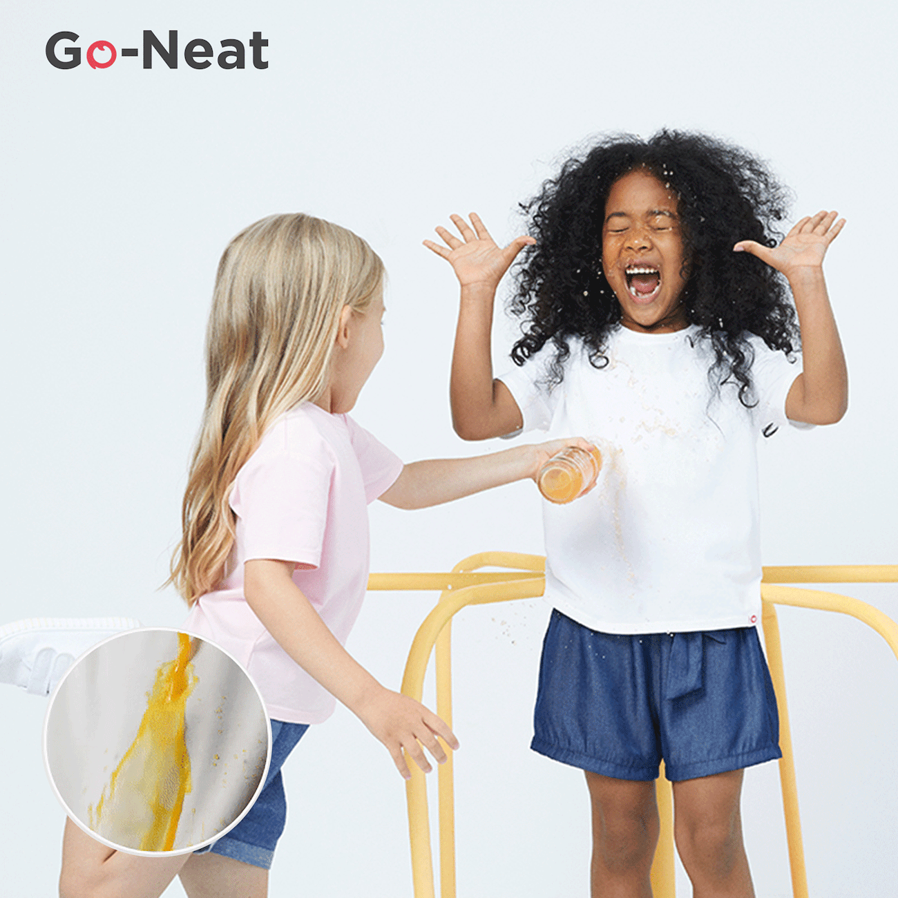 T-shirt Go-Neat idrorepellenti e antimacchia per bambini Bianco big image 1