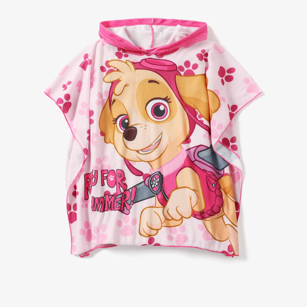 PAW Patrol Toddler Girl/Boy Swimming suit/Swimming Trunks/Hooded Towel Pink big image 1