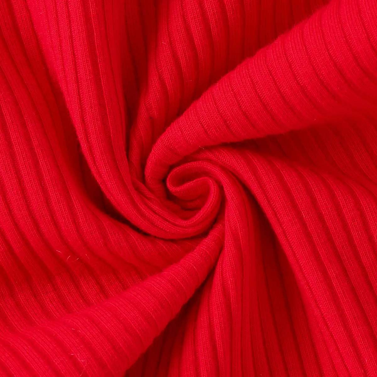 Sweet Cotton 2pcs Flutter Sleeve Suit-Dress for Baby Girl - Letter Pattern Red big image 1