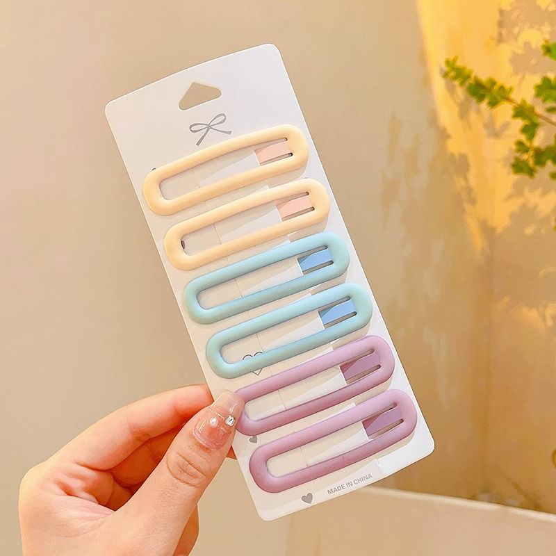 6-pack Toddler/kids Sweet Matte Hair Clips