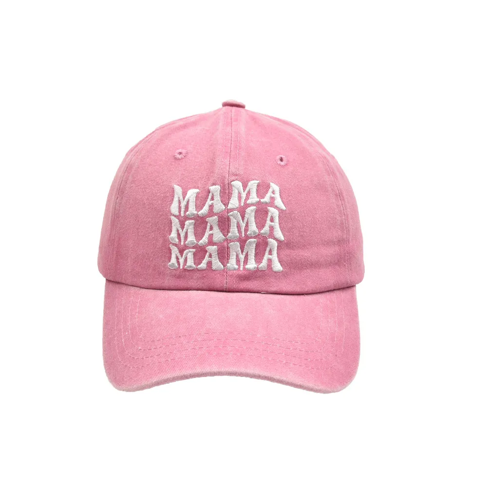 Family Matching Baseball Caps MAMA MINI Letter Printed Adults Kids Sun Hats for Outdoor Activities