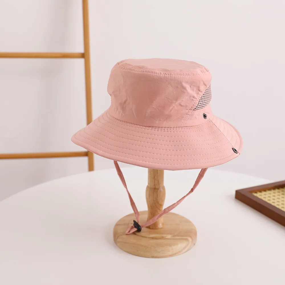 適合遠足、露營和旅行的家庭戶外遮陽帽 粉色 big image 1