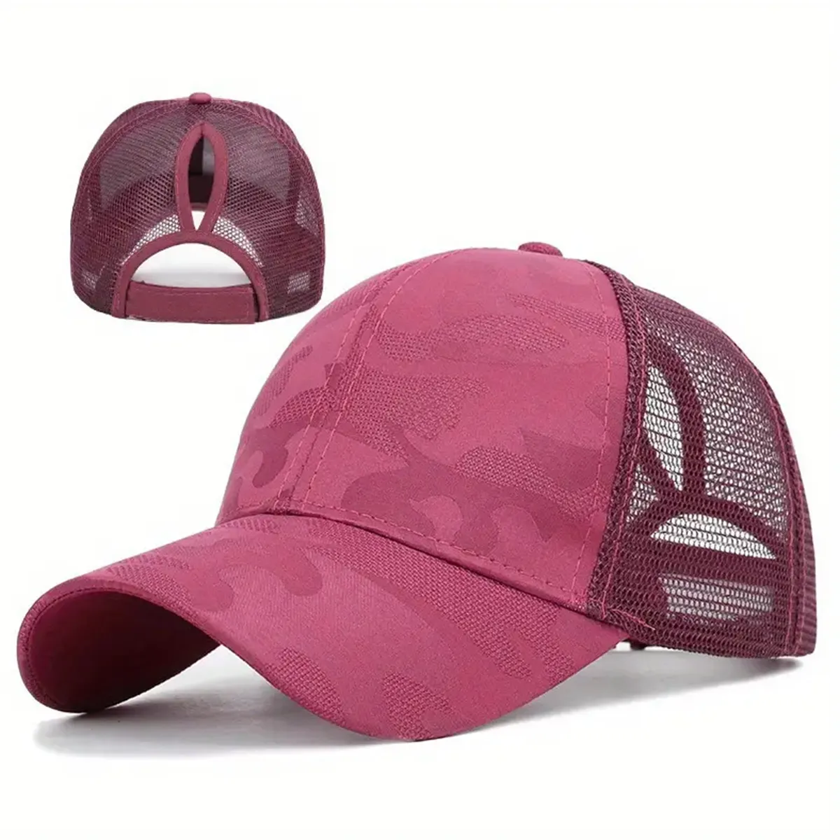 Kids Girl/Boy Sporty Fashionable and Trendy Ponytail Mesh Baseball Cap 