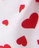 2 pezzi Neonato Manica volant Orso Infantile Manica corta Vestito con gonna Rosso