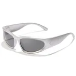 Óculos de sol esportivos para ciclismo ao ar livre com caixa Prata