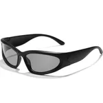 Óculos de sol esportivos para ciclismo ao ar livre com caixa Preto