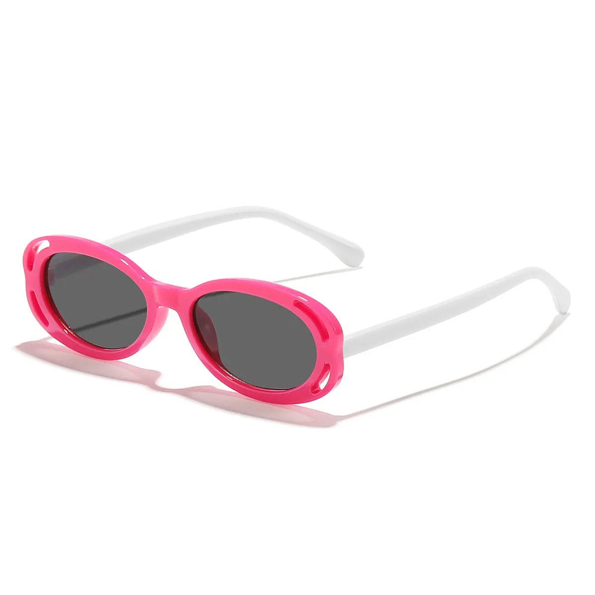 Pais-Criança Moda Óculos de Sol com Embalagem de Saco de Veludo Rosado big image 1